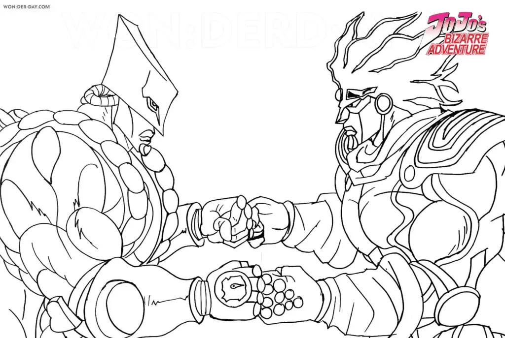 JoJo s Bizarre Adventure Coloring Pages 4