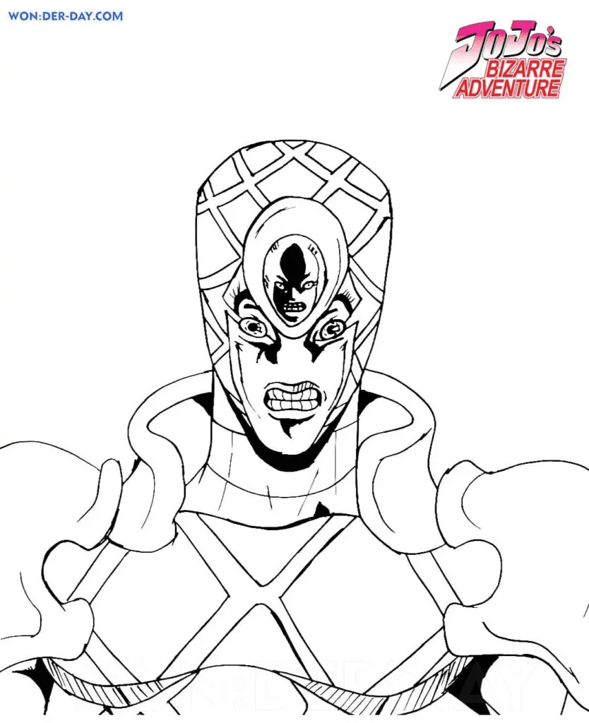 JoJo s Bizarre Adventure Coloring Pages 42