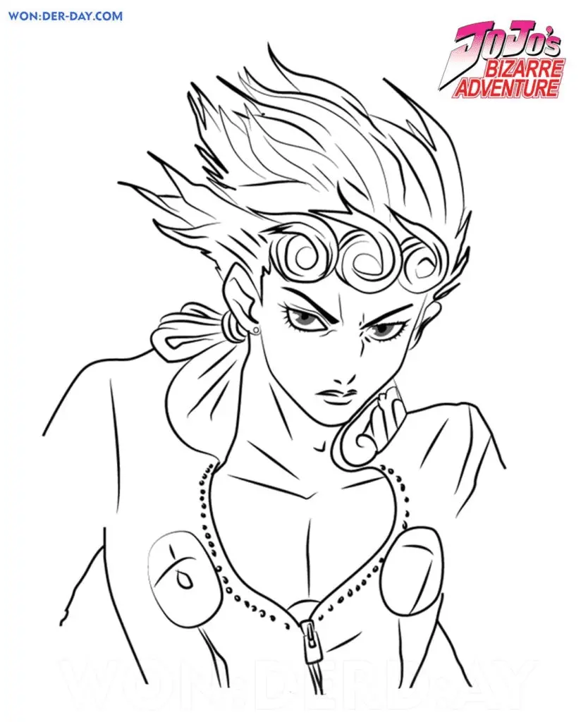 JoJo s Bizarre Adventure Coloring Pages 45