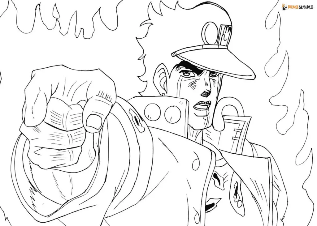 JoJo s Bizarre Adventure Coloring Pages 7