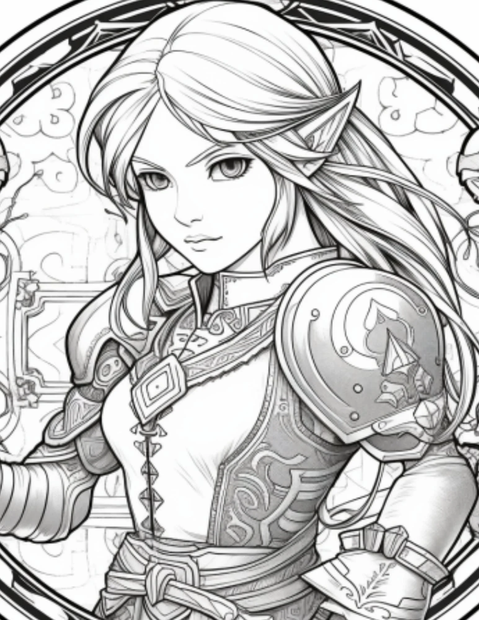 The Legend Of Zelda Tears Of The Kingdom Coloring Pages 13