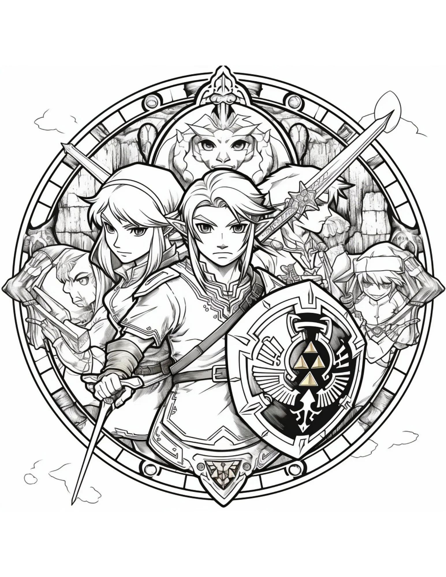 The Legend Of Zelda Tears Of The Kingdom Coloring Pages 15