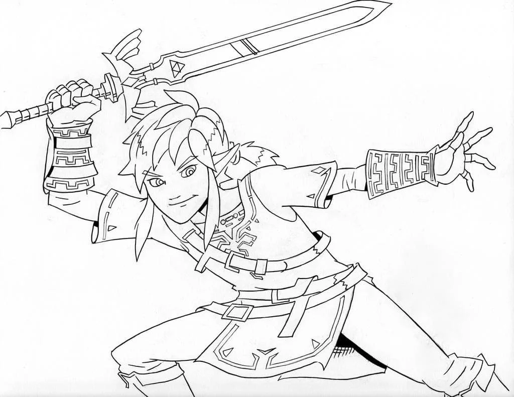 The Legend Of Zelda Tears Of The Kingdom Coloring Pages 25