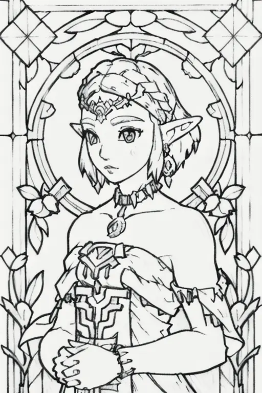 The Legend Of Zelda Tears Of The Kingdom Coloring Pages 5