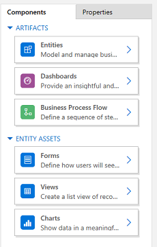 App designer components.