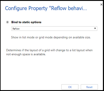 Reflow behaviour properties.