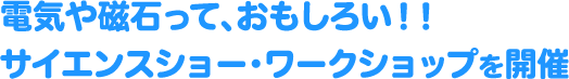 電気や磁石って、おもしろい！