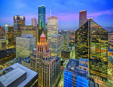 Houston Evening Skyline