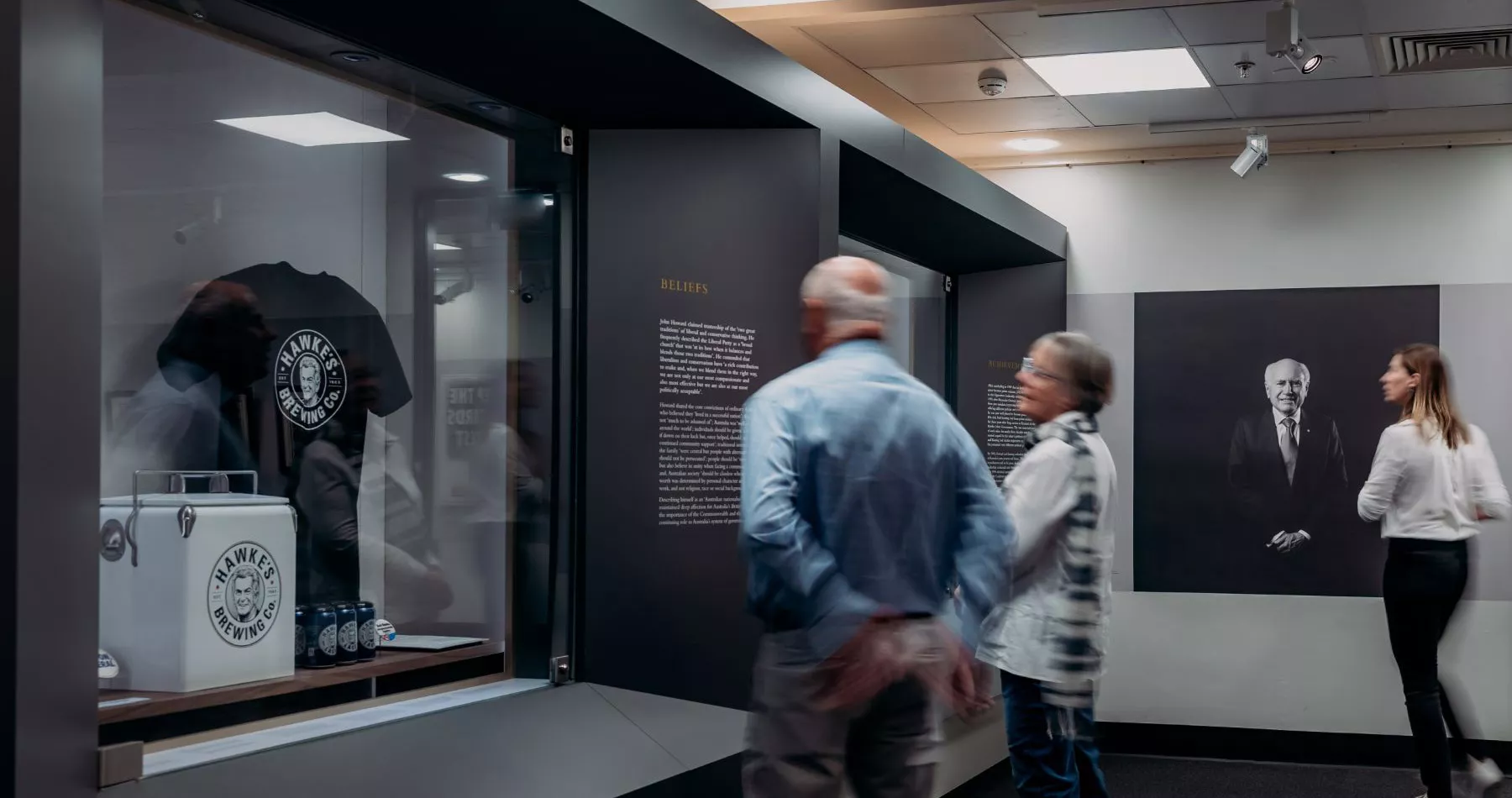 Visitors enjoying the exhibition