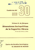 Dimensiones sociopolíticas de la cogestion obrera cover