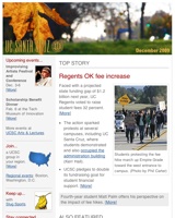 December 2009 Newsletter screenshot