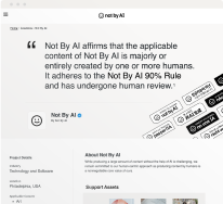 Not By AI projects