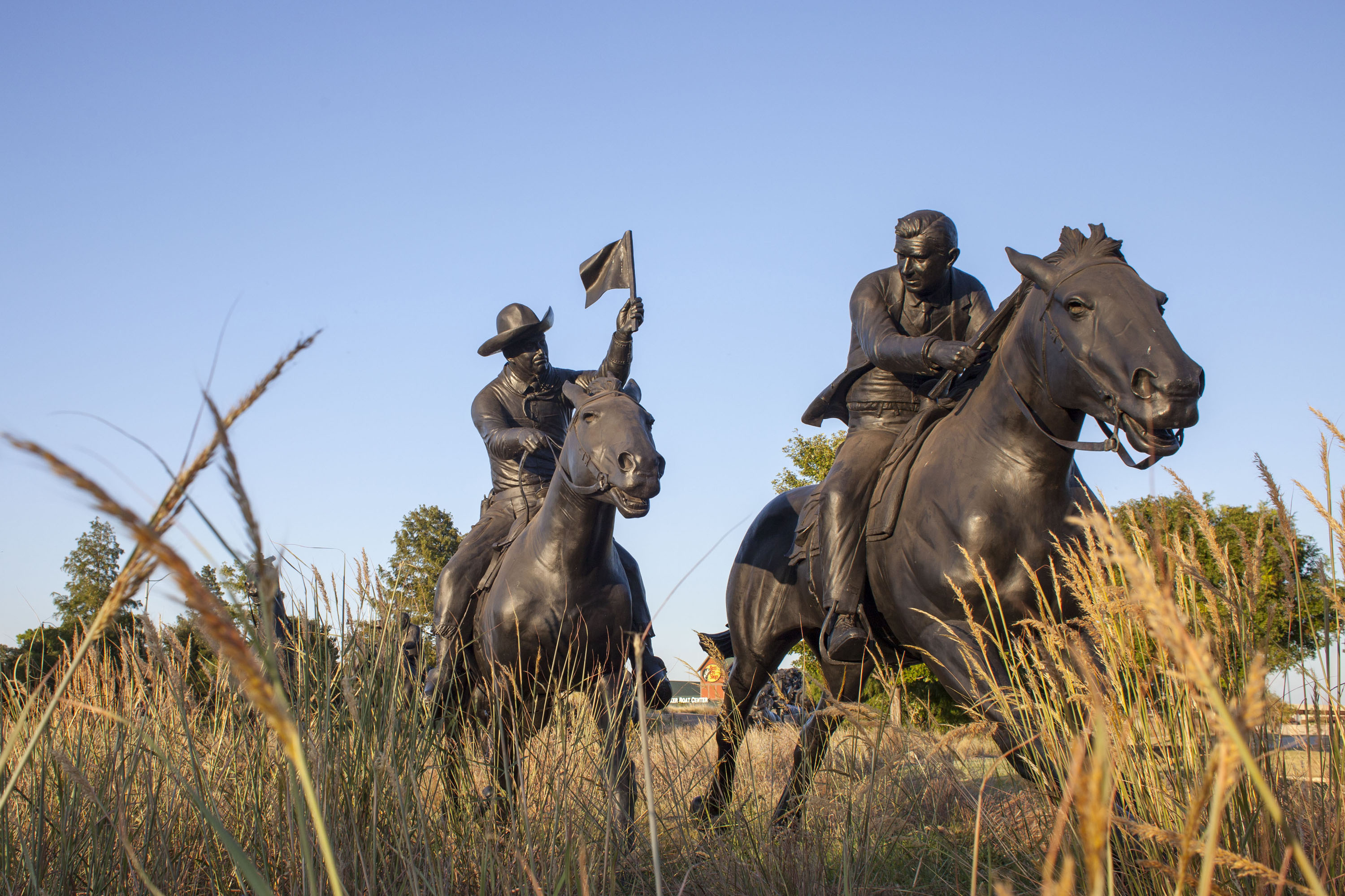 Centennial Land Run Monument, Bricktown district, Oklahoma City