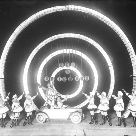 a group of Ukrainian theatre performers on a stage