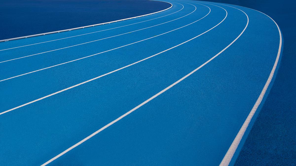 Blue track