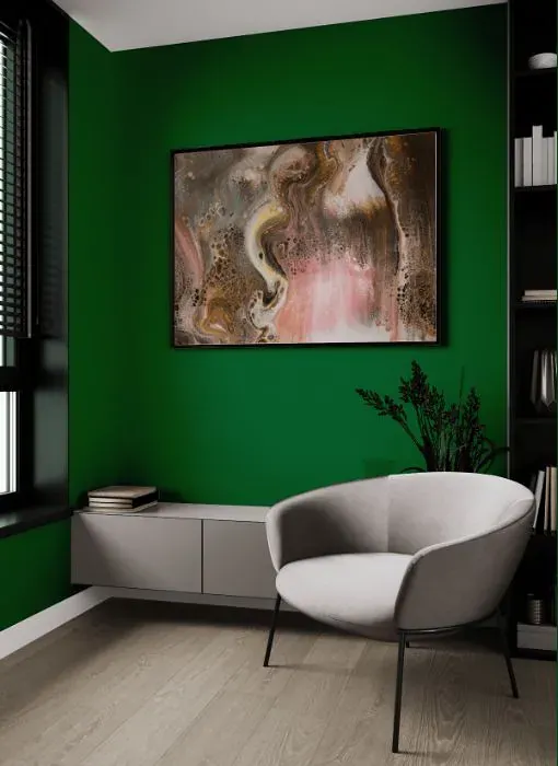 Benjamin Moore Seaweed living room