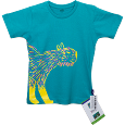 CAMISETA INFANTIL AZUL CAPIVARA | BICHOS LÚDICOS