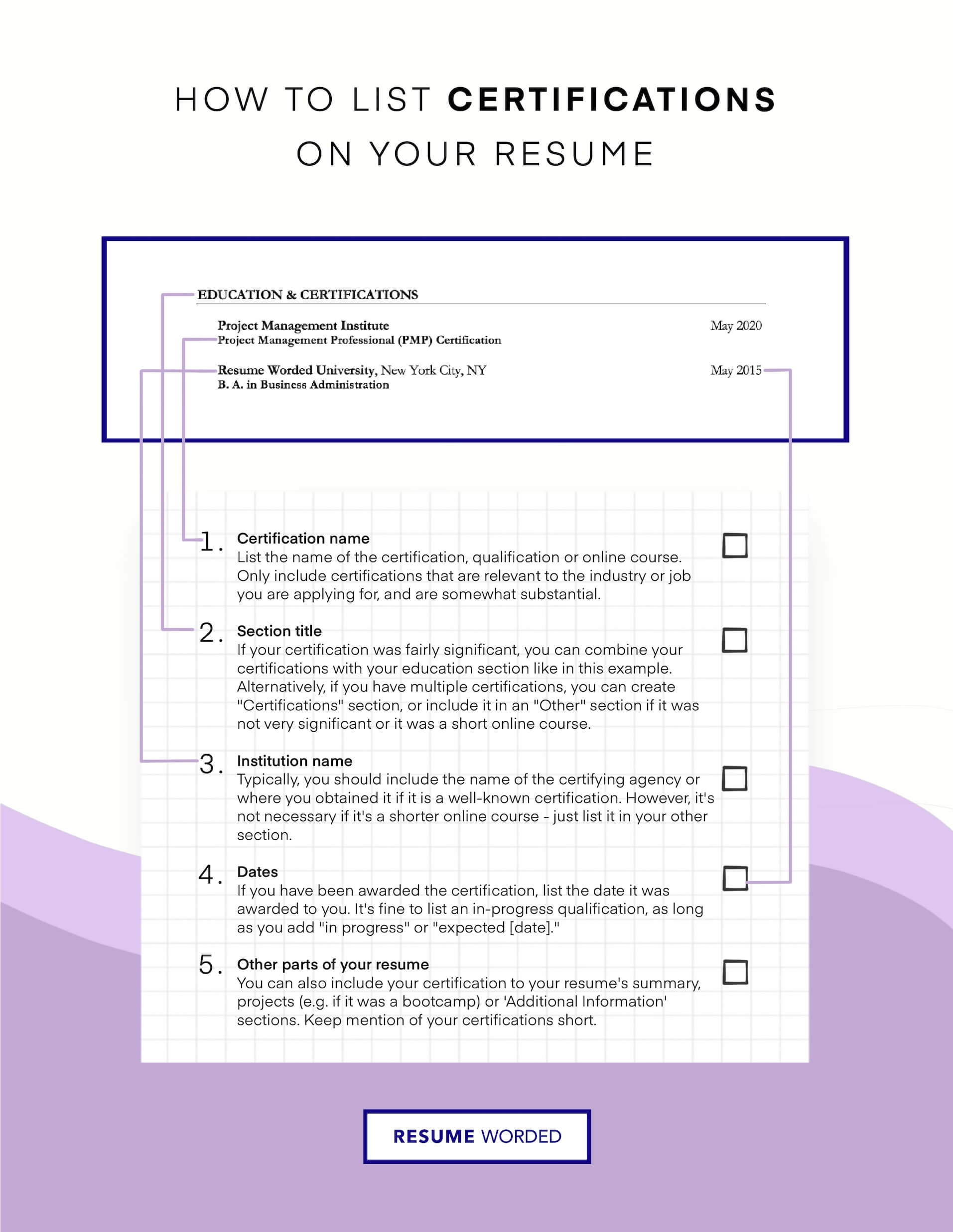 Technical skills and certifications - Network Administrator Resume