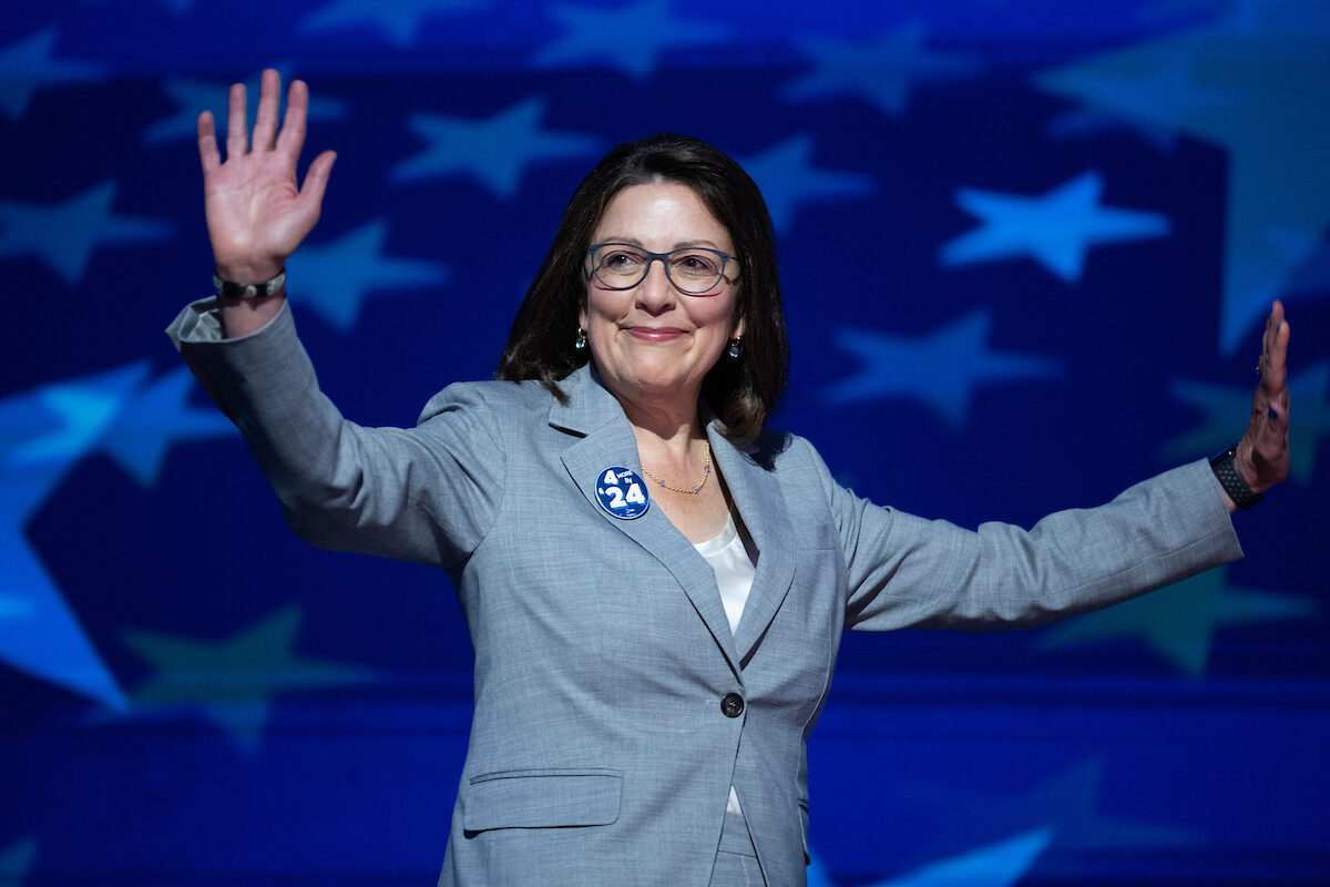 Rep. Suzan DelBene, D-Wash., seen here at the Democratic National Convention in Chicago in August, is expressing optimism about her party's chances in House races. 