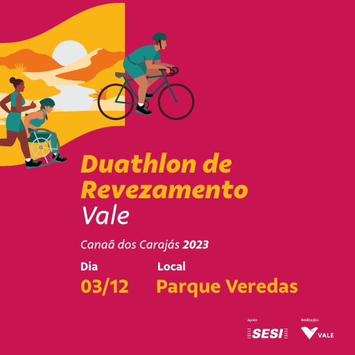 banner convite duathlon revezamento Vale 