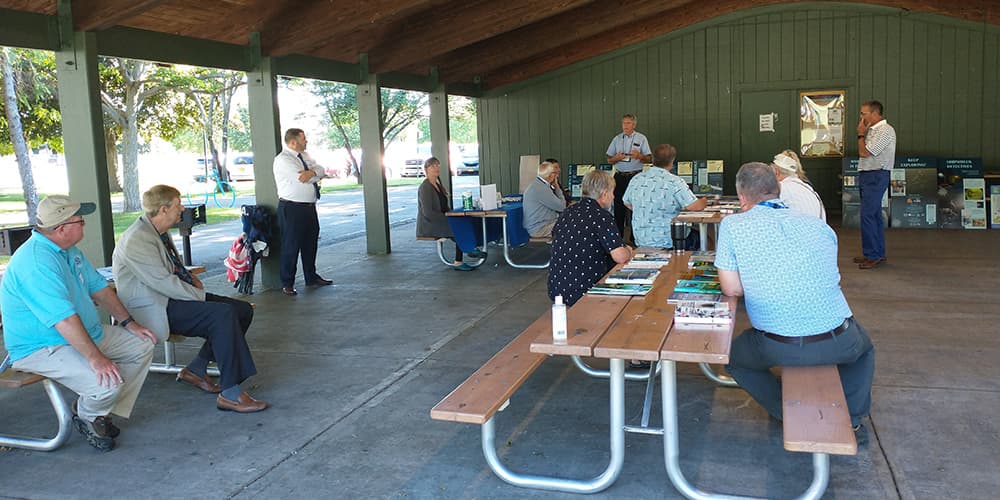 Members of the Pre-Designation advisory council attend a meeting