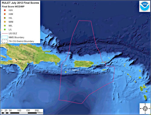 district 7: carribbean islands map