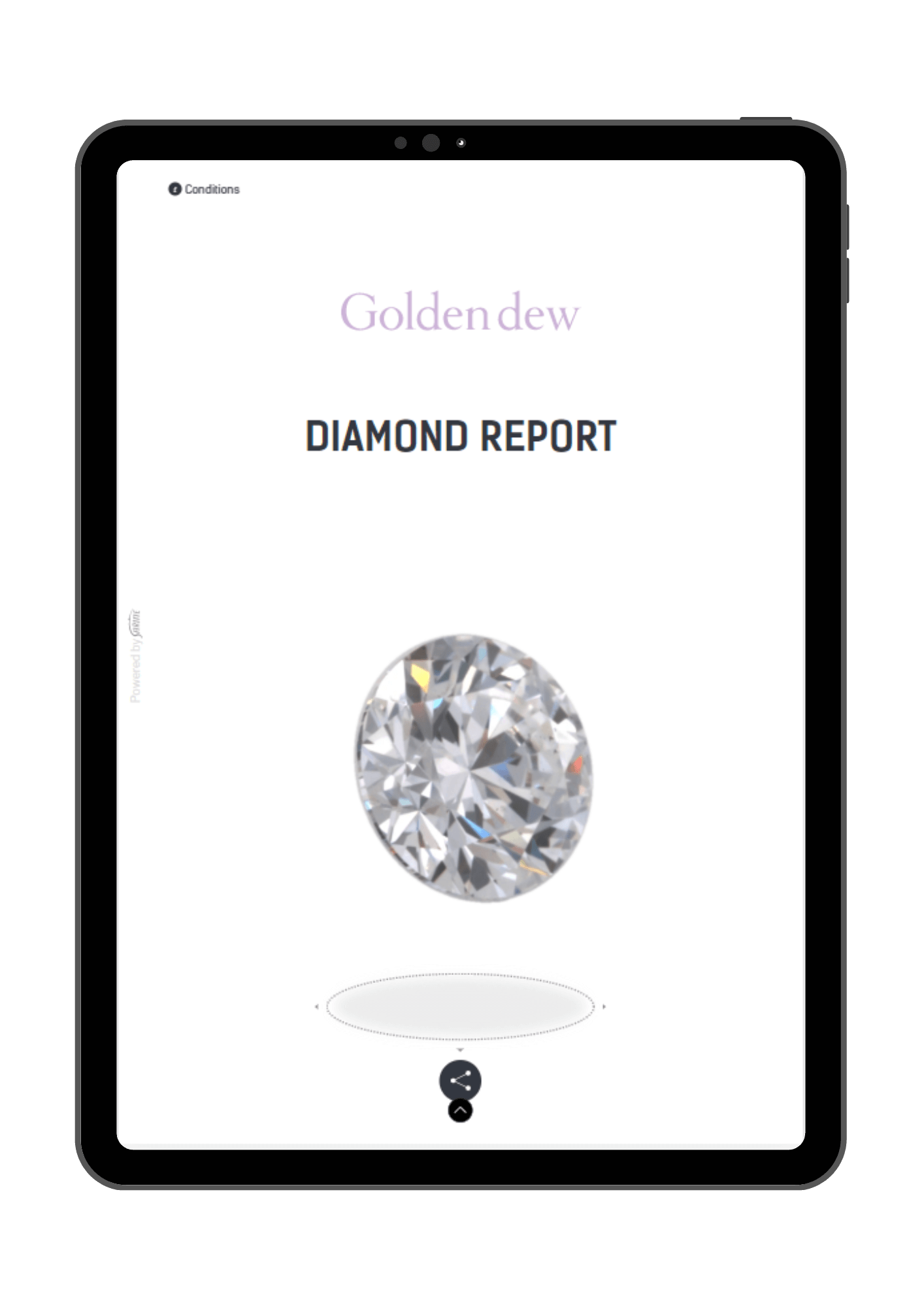 Diamond grading reports and certifications