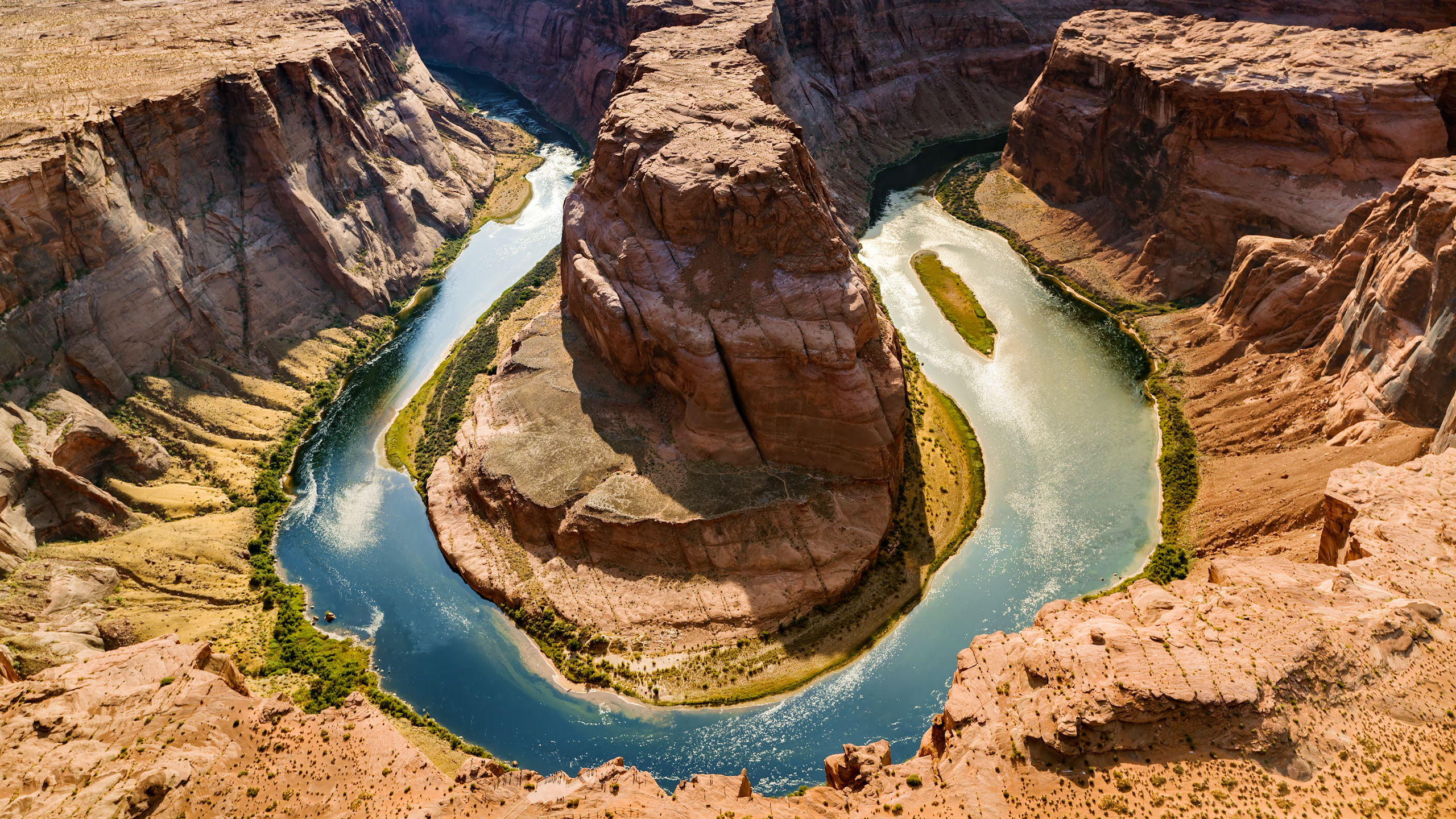 Horseshoe Bend in Arizona Cinematic Aerial