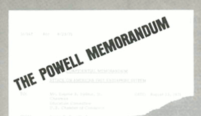 Powell Memorandum: Attack On American Free Enterprise System