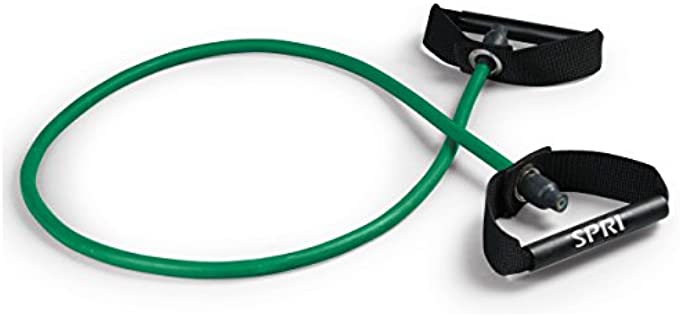 SPRI Xertube Resistance Bands Exercise Cords, Green, Light