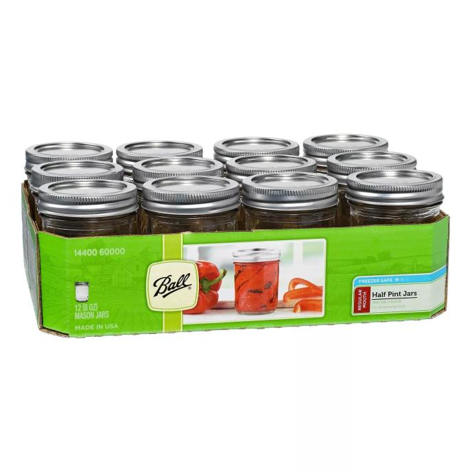 Ball 8 oz Regular Mouth Canning Jar