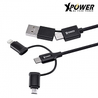 Xpower PDX6 6-in-1 60W Aluminum Alloy Nylon Sync & Charge Cable