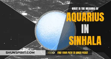 Understanding the Significance of Aquarius in Sinhala Culture