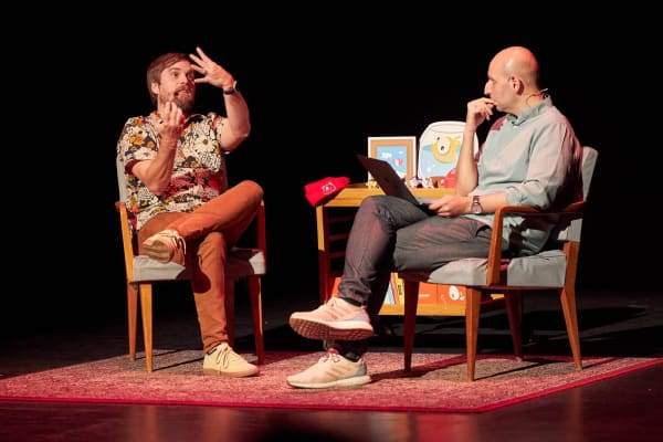 Vitaly and Brad at SmashingConf Antwerp 2023