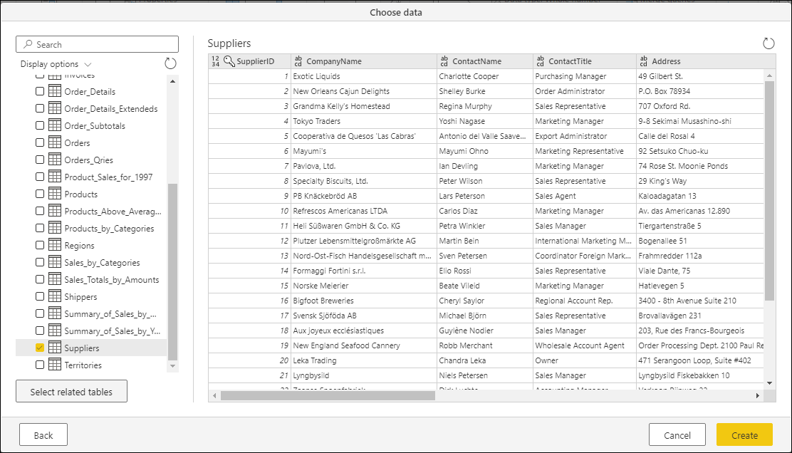 Power Query User Interface