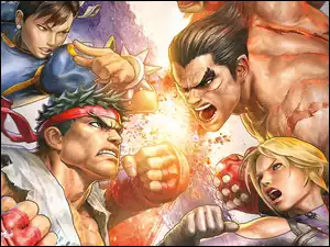 Ryu, Kazuya Mishima, Chun-Li, Nina Williams