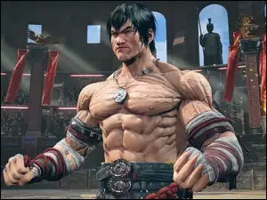 Zawodnik na arenie z gry Tekken 8