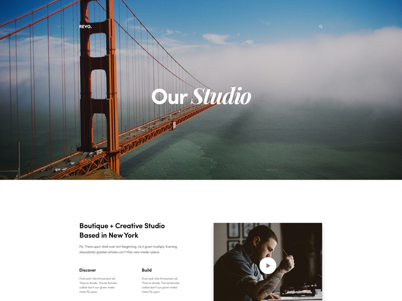 WordPress Theme Page Design