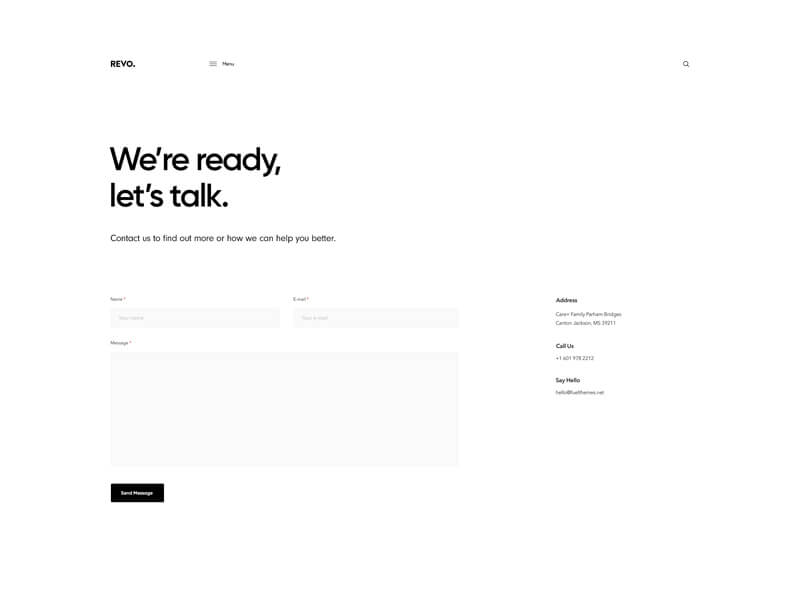 WordPress Theme Page Design