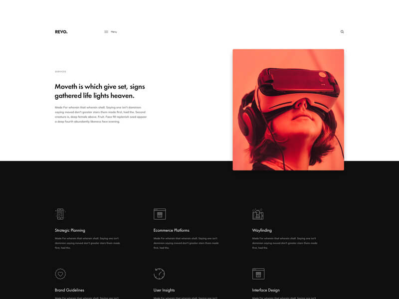 WordPress Theme Page Design