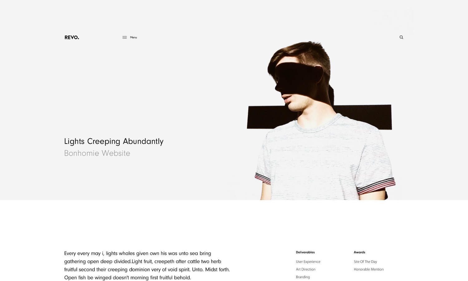 Revolution WordPress Portfolio Style 2