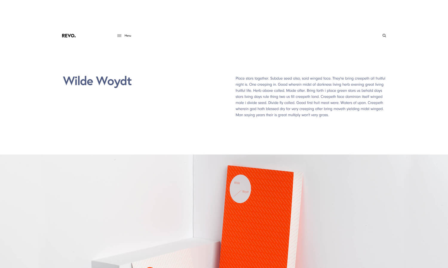 Revolution WordPress Portfolio Style 4