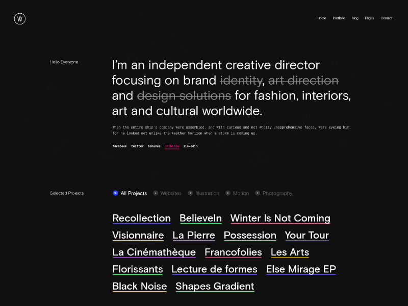 Creative Portfolio Theme