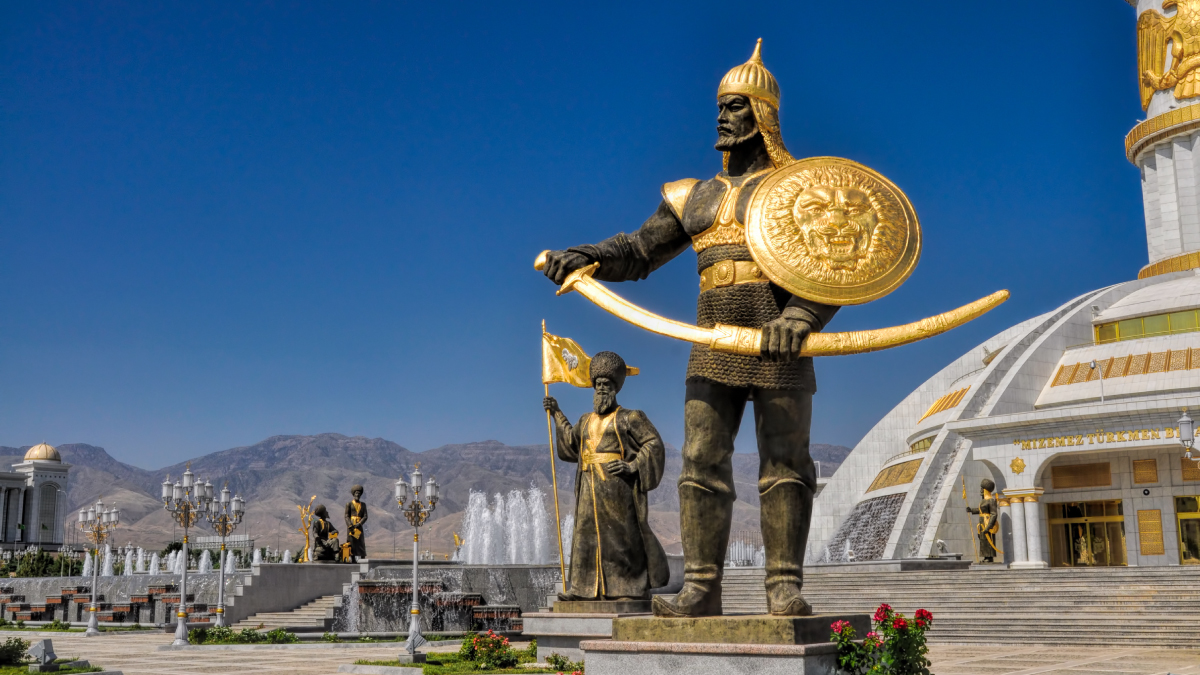 Monument of independence in Ashgabat