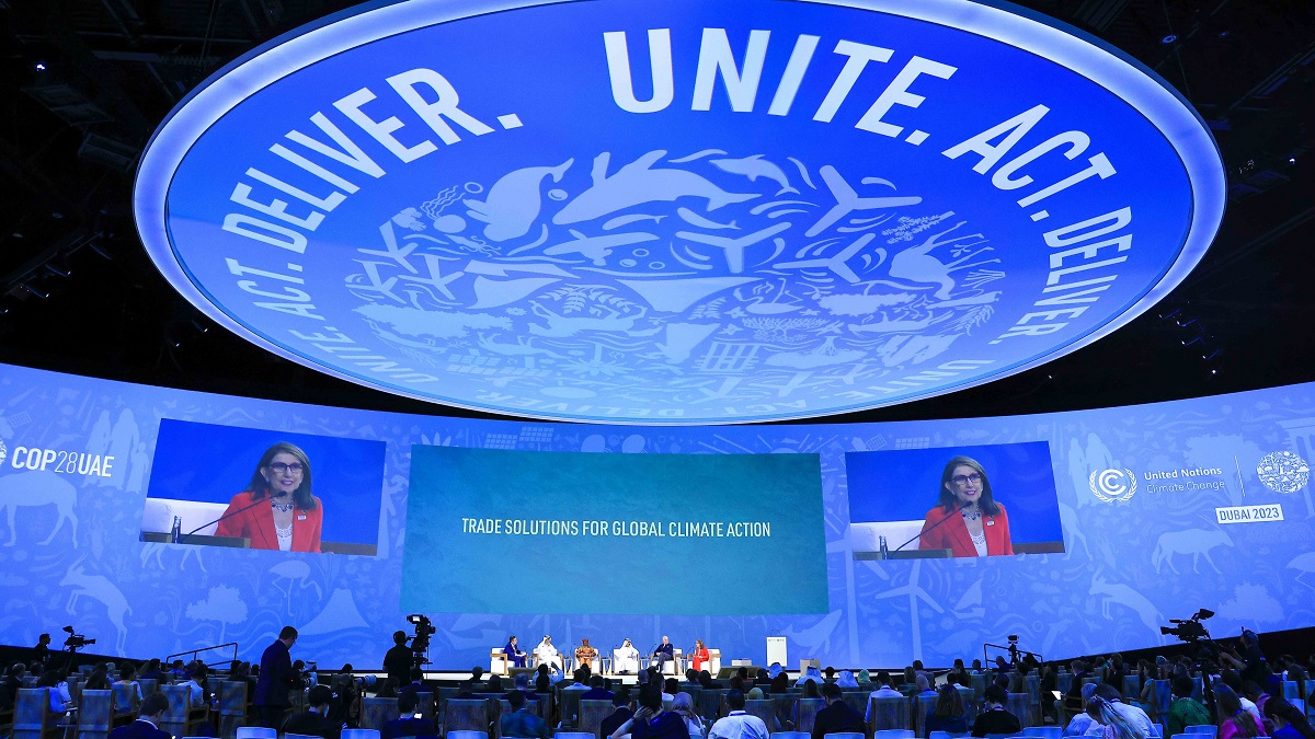 UNCTAD Secretary-General Rebeca Grynspan speaks at COP28's Trade Day