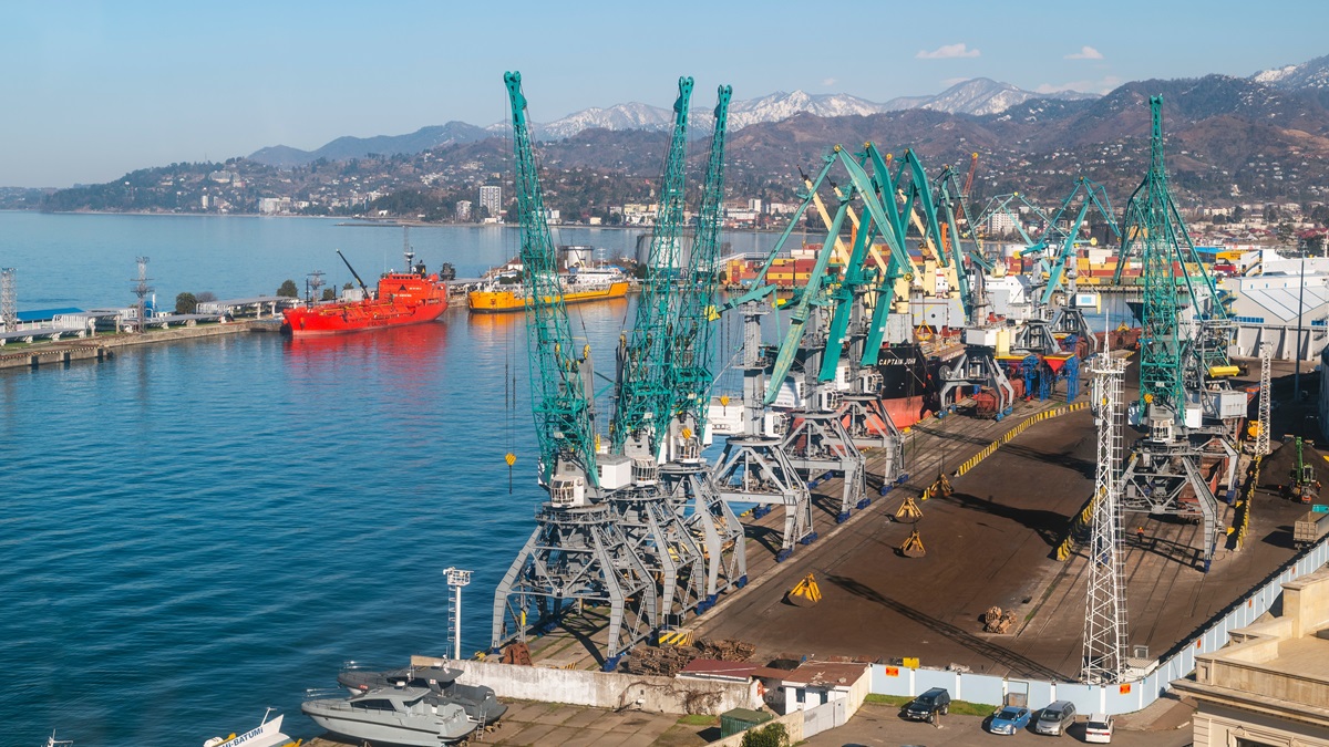 The Batumi Seaport of Georgia.