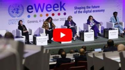 Speakers at UNCTAD eWeek 2023