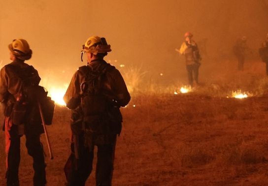 Image for story: Park Fire nears full containment as weekend weather aids firefighting efforts