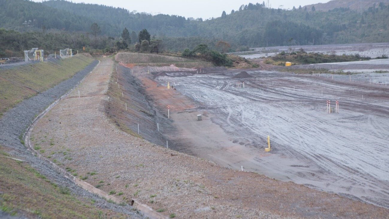 Gray track surrounded by vegetation