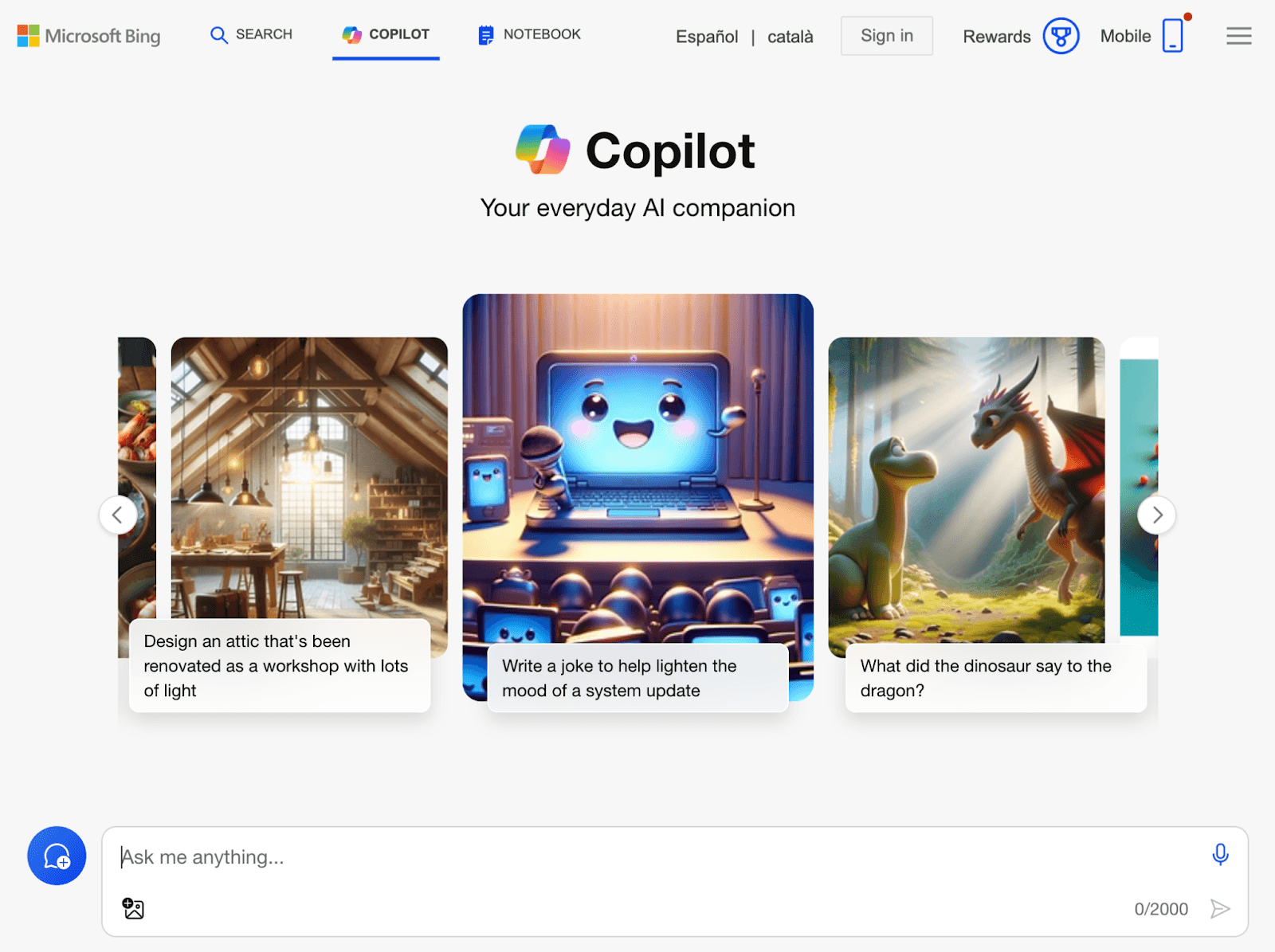 Microsoft Copilot - one of the best ChatGPT alternatives for Microsoft users